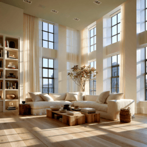 white paint living room